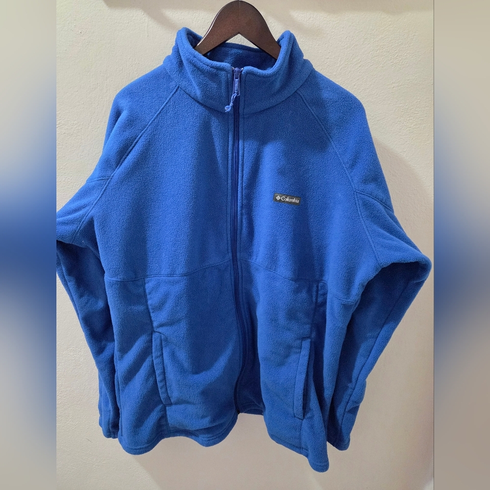 Columbia Women's Full Zip Fleece Jacket Cobalt Blue 3X